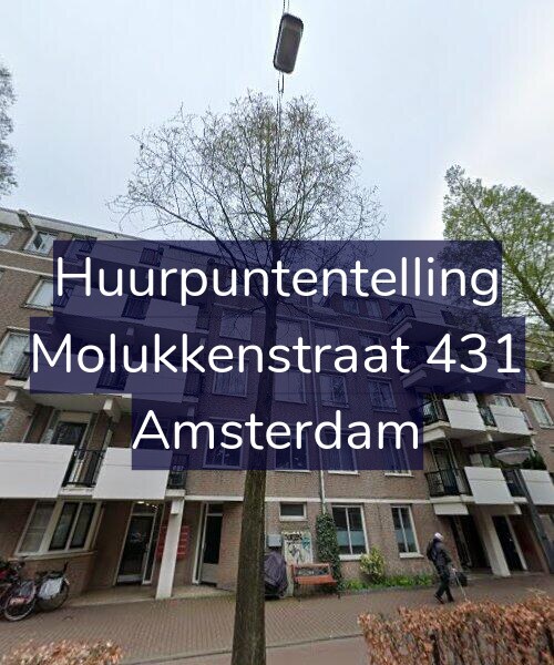 Foto gevel Huurpuntentelling voor Molukkenstraat 431, Amsterdam
