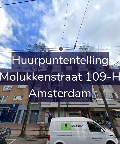Foto gevel Huurpuntentelling voor Molukkenstraat 109-H, Amsterdam