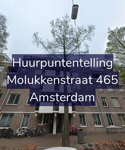 Foto gevel Huurpuntentelling voor Molukkenstraat 465, Amsterdam
