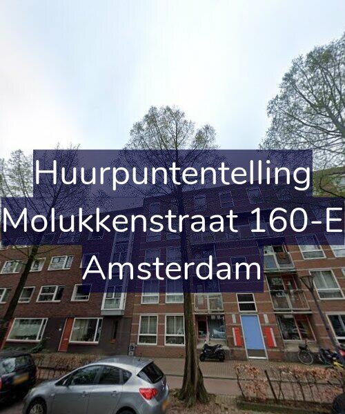 Foto gevel Huurpuntentelling voor Molukkenstraat 160-E, Amsterdam