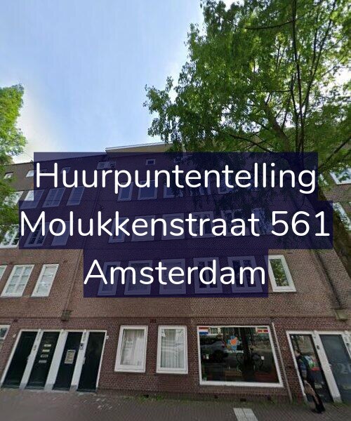Foto gevel Huurpuntentelling voor Molukkenstraat 561, Amsterdam