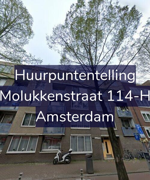 Foto gevel Huurpuntentelling voor Molukkenstraat 114-H, Amsterdam