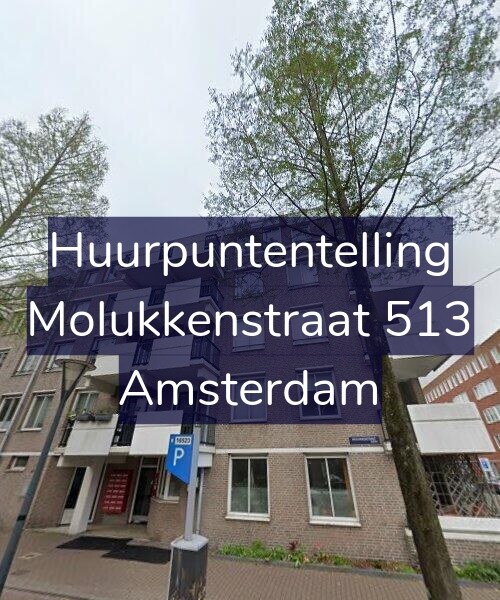 Foto gevel Huurpuntentelling voor Molukkenstraat 513, Amsterdam