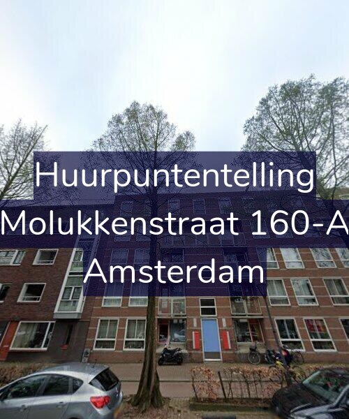 Foto gevel Huurpuntentelling voor Molukkenstraat 160-A, Amsterdam