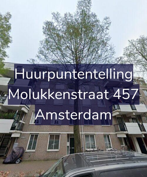 Foto gevel Huurpuntentelling voor Molukkenstraat 457, Amsterdam