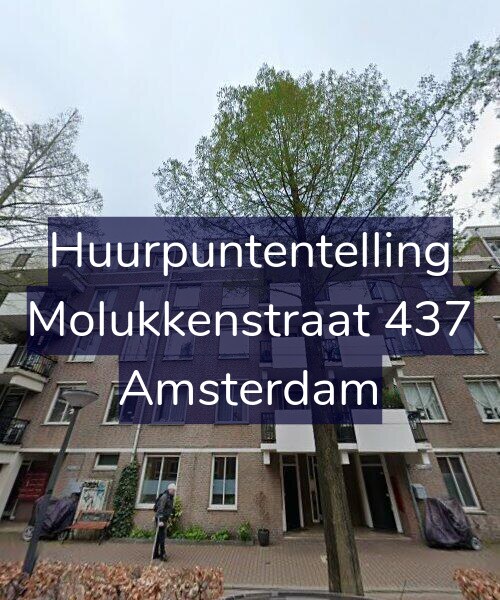 Foto gevel Huurpuntentelling voor Molukkenstraat 437, Amsterdam