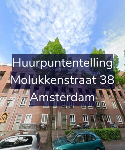 Foto gevel Huurpuntentelling voor Molukkenstraat 38, Amsterdam
