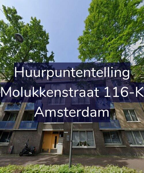 Foto gevel Huurpuntentelling voor Molukkenstraat 116-K, Amsterdam