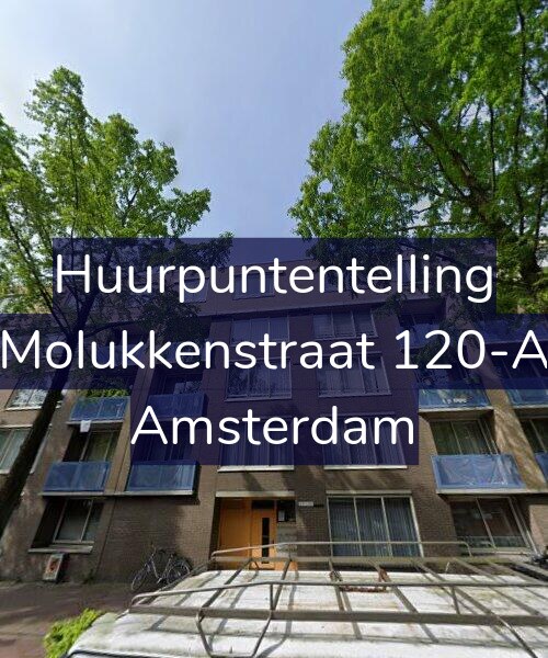 Foto gevel Huurpuntentelling voor Molukkenstraat 120-A, Amsterdam
