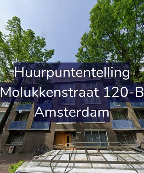Foto gevel Huurpuntentelling voor Molukkenstraat 120-B, Amsterdam