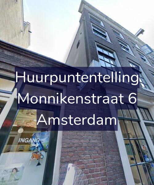 Foto gevel Huurpuntentelling voor Monnikenstraat 6, Amsterdam