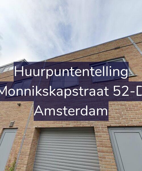 Foto gevel Huurpuntentelling voor Monnikskapstraat 52-D, Amsterdam