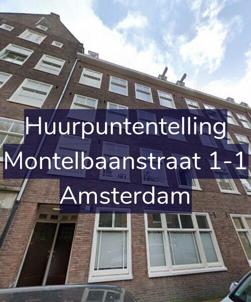 Foto gevel Huurpuntentelling voor Montelbaanstraat 1-1, Amsterdam