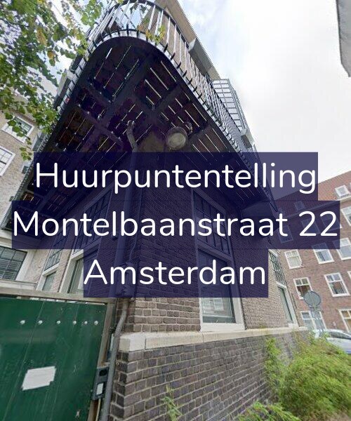 Foto gevel Huurpuntentelling voor Montelbaanstraat 22, Amsterdam