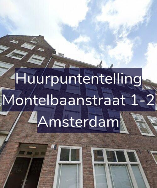 Foto gevel Huurpuntentelling voor Montelbaanstraat 1-2, Amsterdam