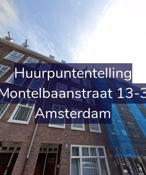 Foto gevel Huurpuntentelling voor Montelbaanstraat 13-3, Amsterdam