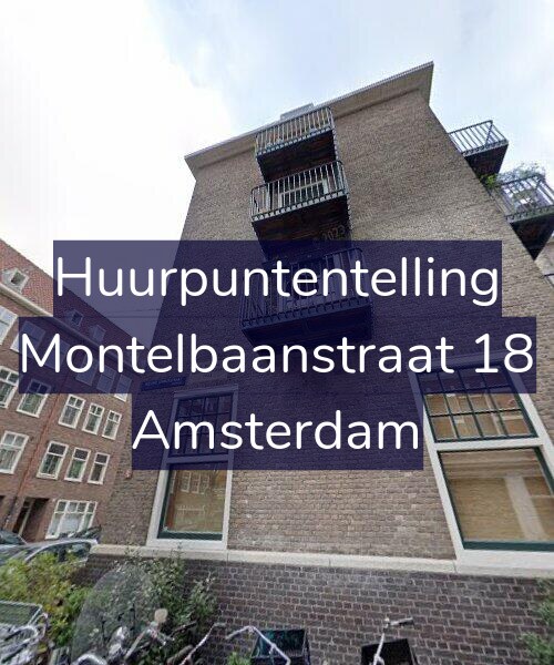 Foto gevel Huurpuntentelling voor Montelbaanstraat 18, Amsterdam