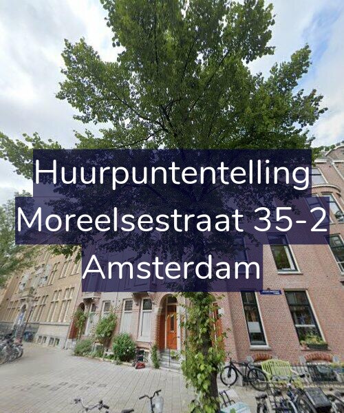 Foto gevel Huurpuntentelling voor Moreelsestraat 35-2, Amsterdam
