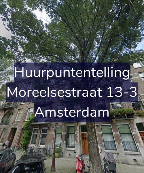 Foto gevel Huurpuntentelling voor Moreelsestraat 13-3, Amsterdam