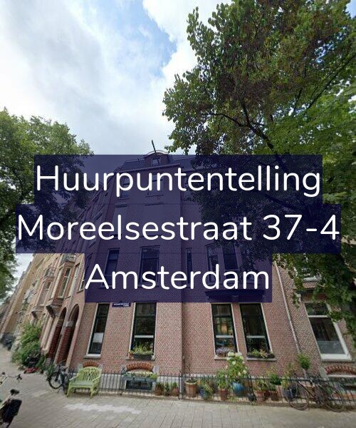 Foto gevel Huurpuntentelling voor Moreelsestraat 37-4, Amsterdam