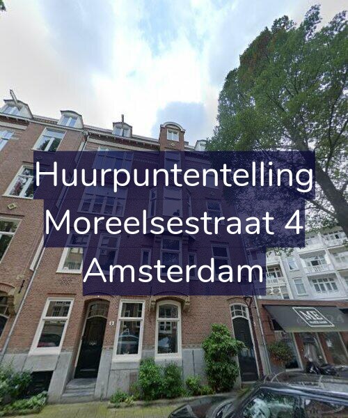 Foto gevel Huurpuntentelling voor Moreelsestraat 4, Amsterdam