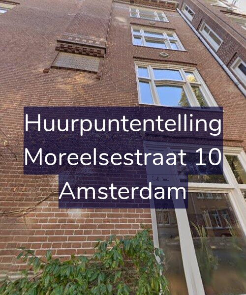 Foto gevel Huurpuntentelling voor Moreelsestraat 10, Amsterdam