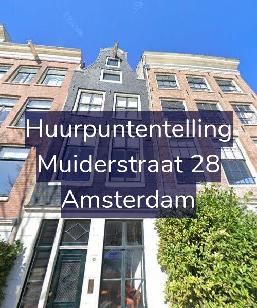 Foto gevel Huurpuntentelling voor Muiderstraat 28, Amsterdam