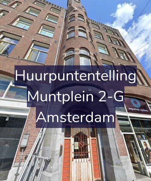 Foto gevel Huurpuntentelling voor Muntplein 2-G, Amsterdam