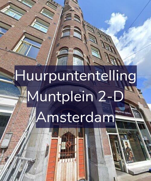 Foto gevel Huurpuntentelling voor Muntplein 2-D, Amsterdam