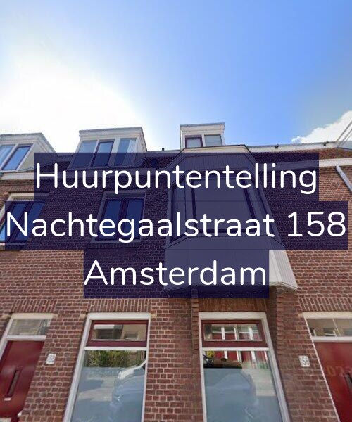 Foto gevel Huurpuntentelling voor Nachtegaalstraat 158, Amsterdam