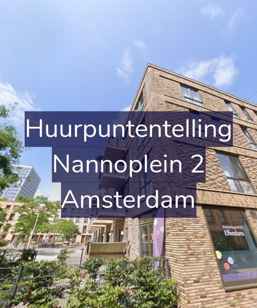 Foto gevel Huurpuntentelling voor Nannoplein 2, Amsterdam