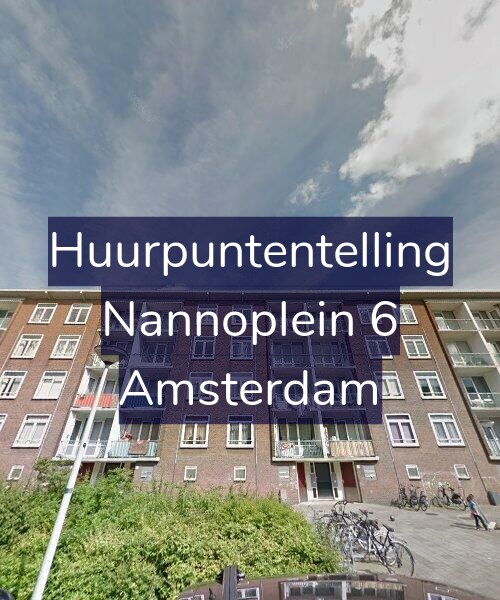 Foto gevel Huurpuntentelling voor Nannoplein 6, Amsterdam