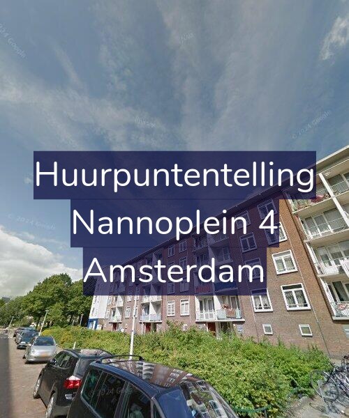 Foto gevel Huurpuntentelling voor Nannoplein 4, Amsterdam