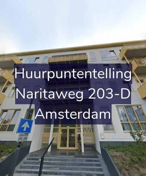 Foto gevel Huurpuntentelling voor Naritaweg 203-D, Amsterdam