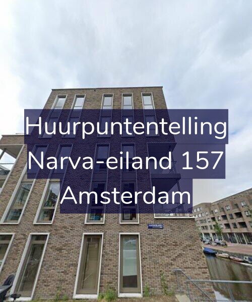 Foto gevel Huurpuntentelling voor Narva-eiland 157, Amsterdam
