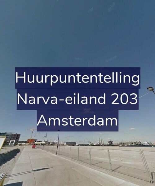 Foto gevel Huurpuntentelling voor Narva-eiland 203, Amsterdam
