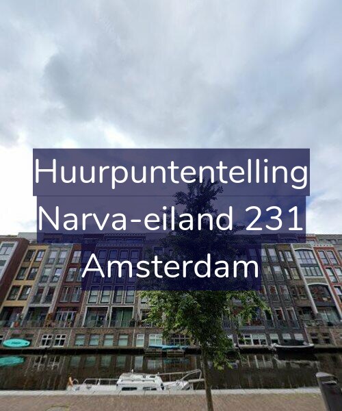 Foto gevel Huurpuntentelling voor Narva-eiland 231, Amsterdam