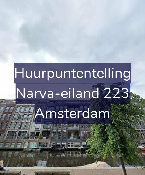 Foto gevel Huurpuntentelling voor Narva-eiland 223, Amsterdam
