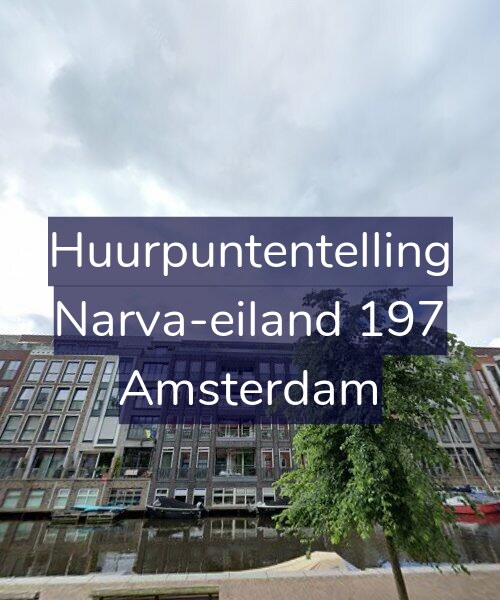 Foto gevel Huurpuntentelling voor Narva-eiland 197, Amsterdam