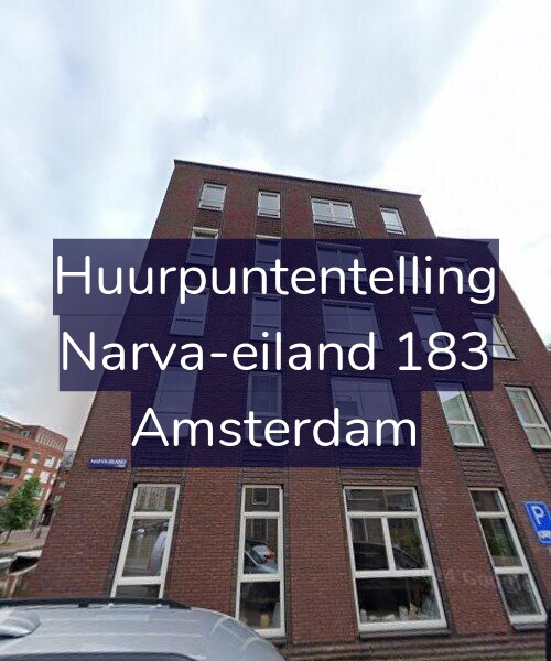 Foto gevel Huurpuntentelling voor Narva-eiland 183, Amsterdam
