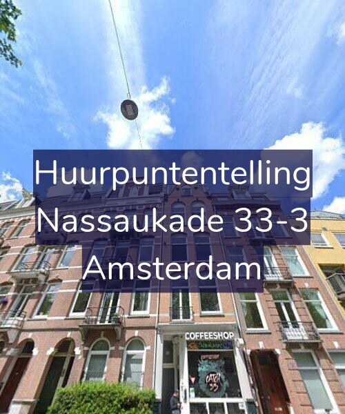 Foto gevel Huurpuntentelling voor Nassaukade 33-3, Amsterdam