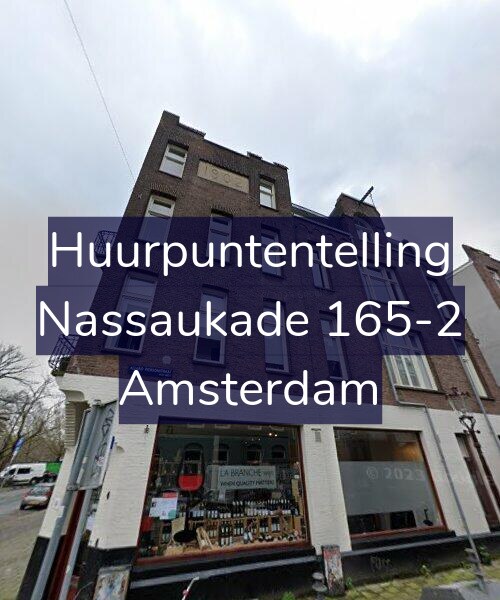 Foto gevel Huurpuntentelling voor Nassaukade 165-2, Amsterdam