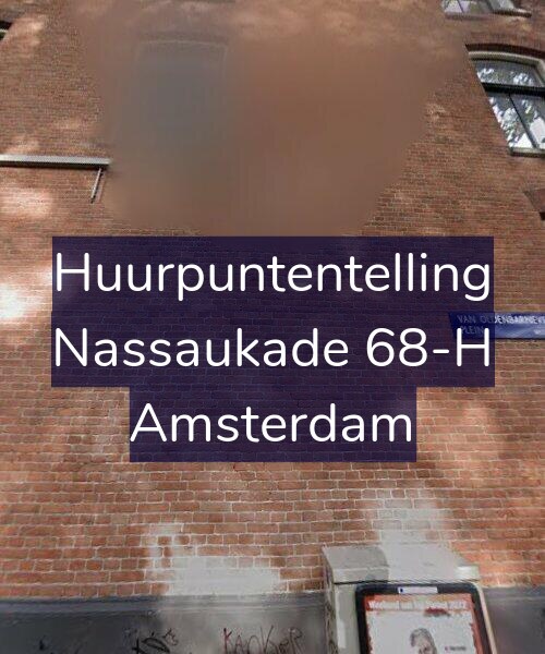 Foto gevel Huurpuntentelling voor Nassaukade 68-H, Amsterdam
