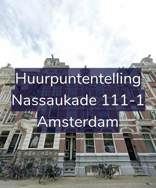 Foto gevel Huurpuntentelling voor Nassaukade 111-1, Amsterdam