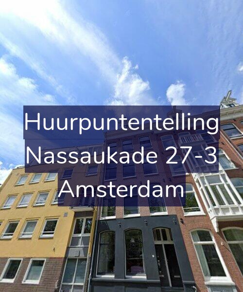 Foto gevel Huurpuntentelling voor Nassaukade 27-3, Amsterdam