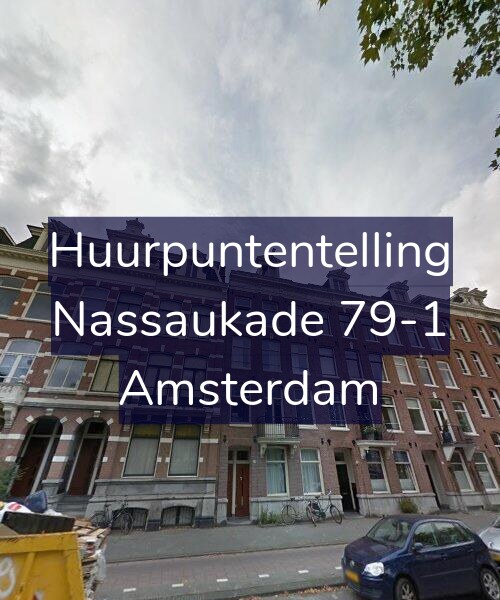 Foto gevel Huurpuntentelling voor Nassaukade 79-1, Amsterdam