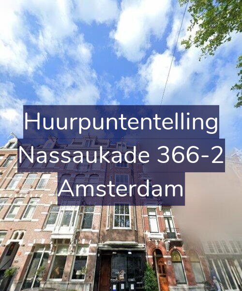 Foto gevel Huurpuntentelling voor Nassaukade 366-2, Amsterdam