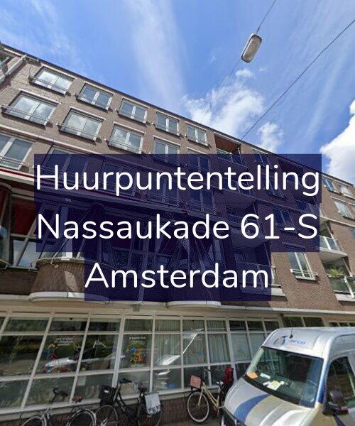 Foto gevel Huurpuntentelling voor Nassaukade 61-S, Amsterdam
