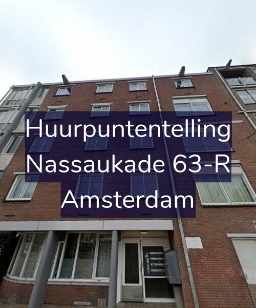 Foto gevel Huurpuntentelling voor Nassaukade 63-R, Amsterdam