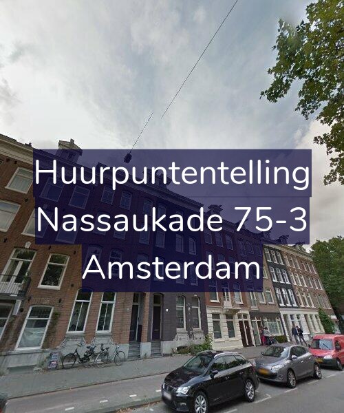 Foto gevel Huurpuntentelling voor Nassaukade 75-3, Amsterdam